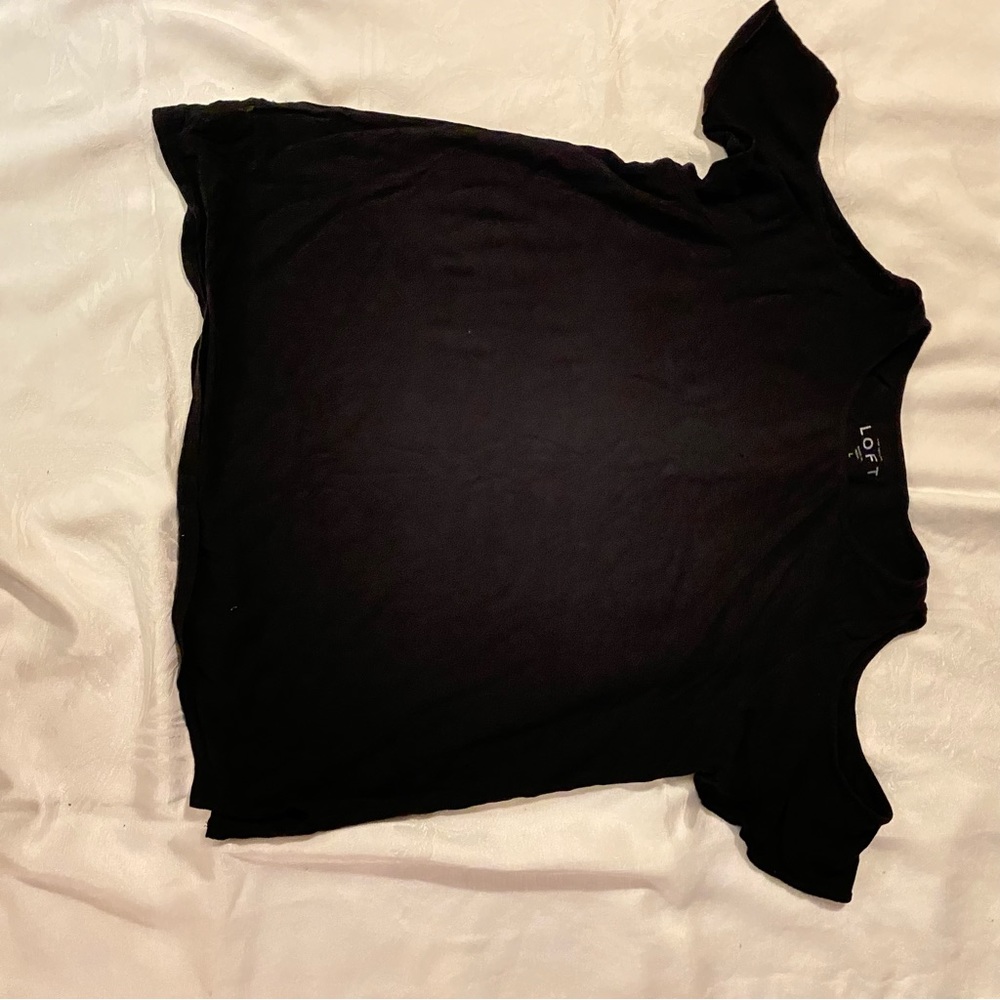 Cold Shoulder Flutter Sleeve Tee - image 4